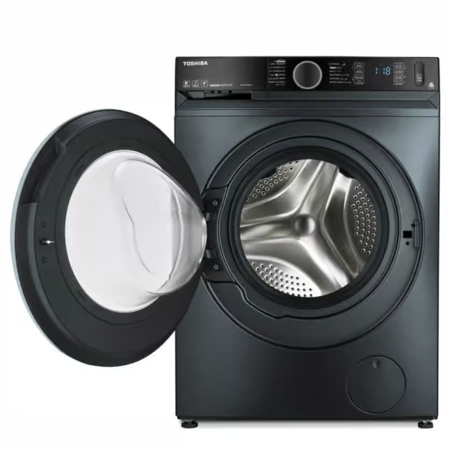 ⁦غساله توشيبا اوتوماتيك 9كيلو 1400لفه مورندى انفرتر بخار واى فاى TWBK100GF4EGMK⁩ - الصورة ⁦2⁩