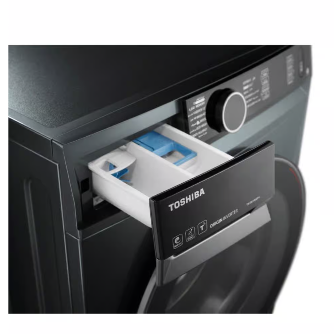 ⁦غساله توشيبا اوتوماتيك 9كيلو 1400لفه مورندى انفرتر بخار واى فاى TWBK100GF4EGMK⁩ - الصورة ⁦4⁩