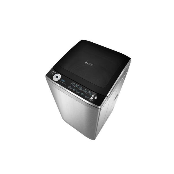 غسالة ملابس تورنيدو فوق أوتوماتيك 9 كجم طلمبة سيلفر TWE-TLN09RSL