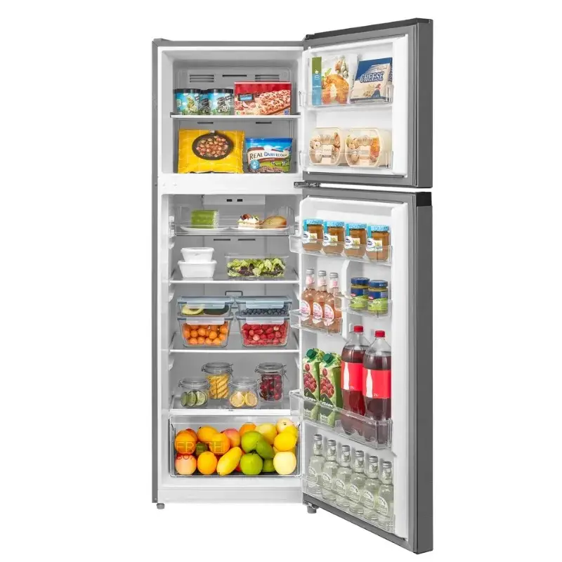 ثلاجة نوفروست ميديا، 2 باب، 338 لتر، MDRT489MTN46- فضي - الصورة 3