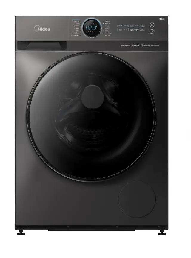 غسالة ميديا فول اتوماتيك انفرتر MF200W90B/TT ، سعة 9 كجم ، فضي