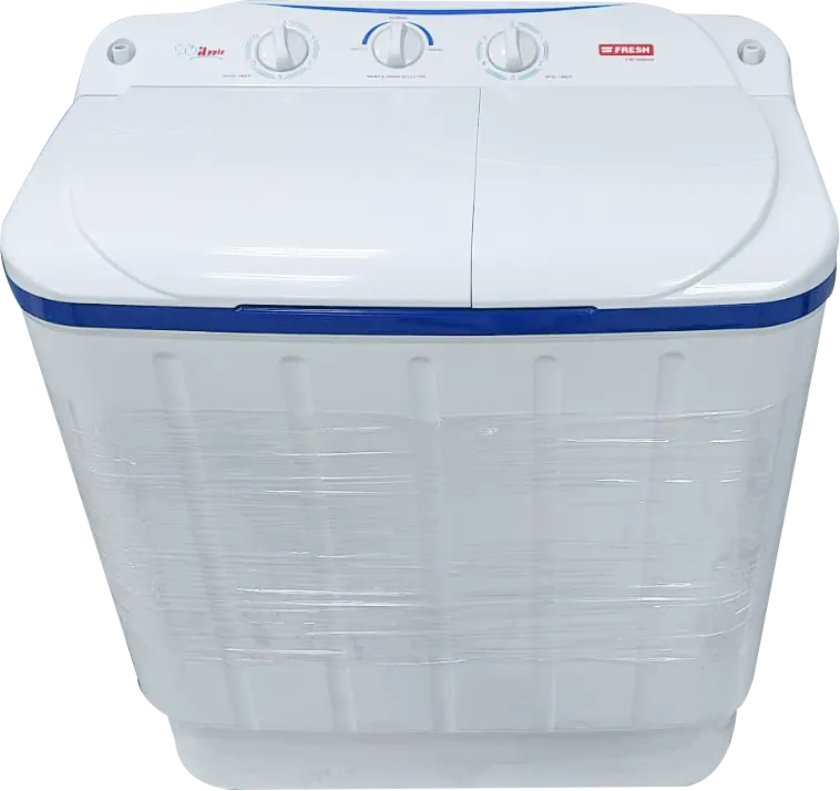 غسالة هاف اوتوماتيك فريش أبل ، 6 كيلو ، 2 موتور ، ابيض