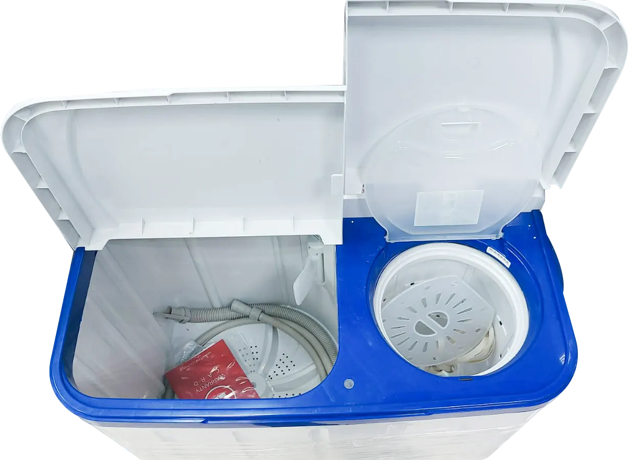 غسالة هاف اوتوماتيك فريش أبل ، 6 كيلو ، 2 موتور ، ابيض - الصورة 2