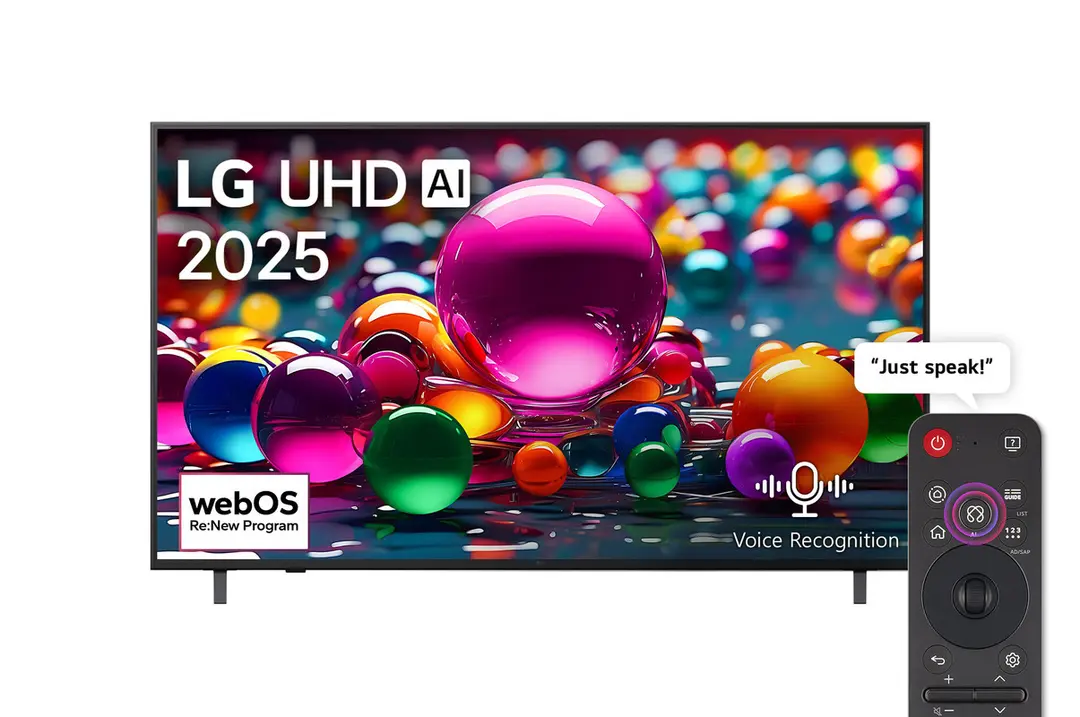 شاشة تلفزيون سمارت ال جي ، مقاس 50 بوصة ، ليد ، دقة 4K UHD ، ببريسفر داخلي - 50UA85006LA