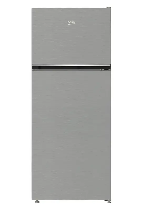 ثلاجة بفريزر علوي بيكو ، سعة 430 لتر ، نوفروست ، فضي - RDNE455MK