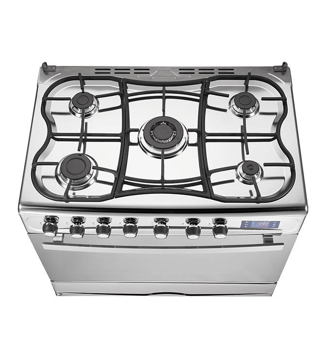 بوتاجاز يونيفرسال اليجانت 2 امان تام 90 سم حوامل زهر ديجتال مروحه تاتش برو نحاس- 9605Y-7T - الصورة 2