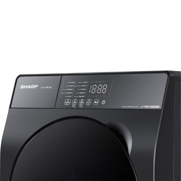 غسالة ملابس شارب فول أوتوماتيك 8.5 كجم K-PRO انفرتر رمادى غامق ES-FS852KLE-G - الصورة 2