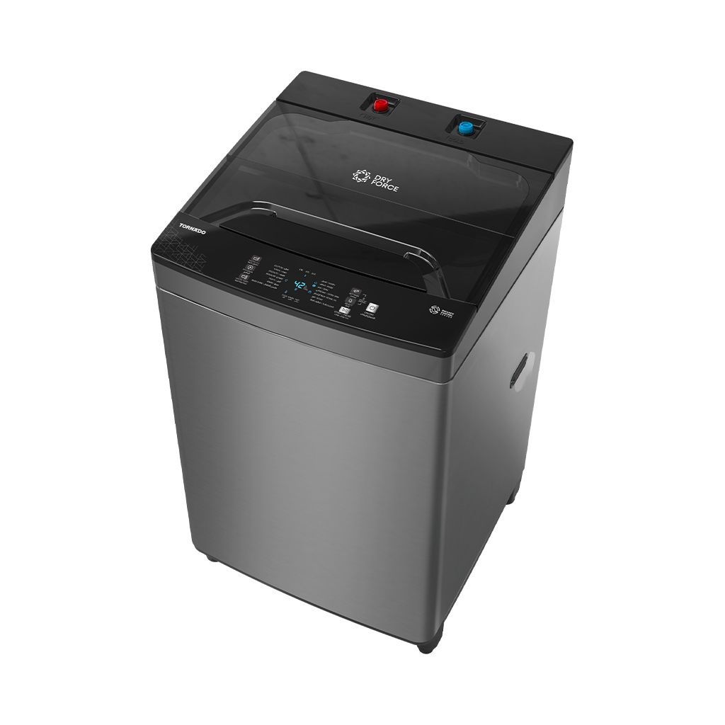 غسالة ملابس تورنيدو 8 كجم طلمبة سيلفر TWT-TLN08LSL - الصورة 2