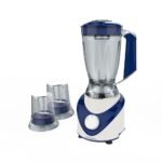 خلاط كهربائي تورنيدو 500 وات 1.5 لتر 2 مطحنة أزرق BL500/2-DBLUE